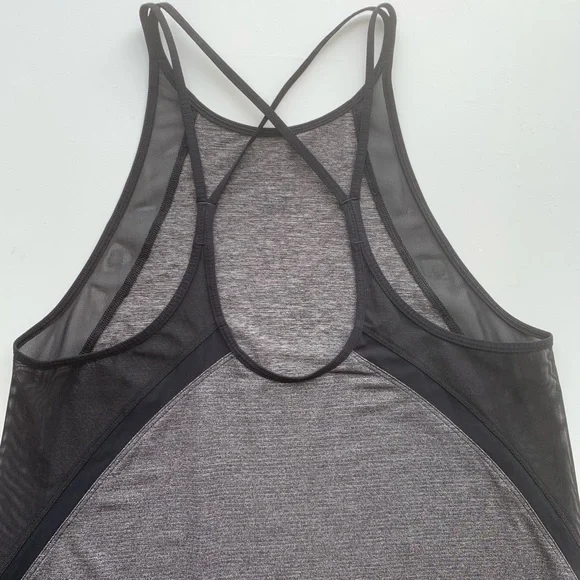 Lululemon Run Off Route Sheer Tank Top Racerback Crisscross Strappy Back Black 8 - Picture 11 of 15